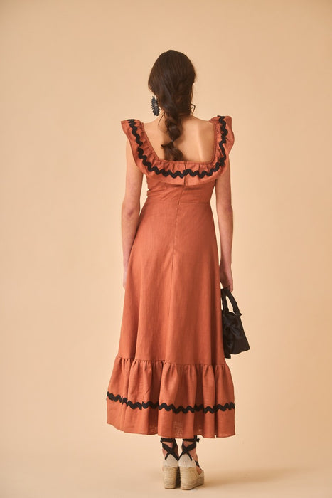 Carlottas Terracotta Dress